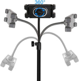 TechFlo Universal Tripod Floor Stand Mount Adjustable Gooseneck For iPad Tablet