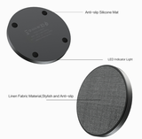 Genuine TechFlo 10W Qi Wireless Fast Charger Pad for iPhone Samsung Huawei Oppo