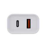 TechFlo 18W Dual Port Fast USB C 3.0 PD Wall Charger for Apple Samsung Google