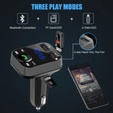 TechFlo FM Transmitter Wireless Bluetooth Car Kit Radio Adapter USB Charger Call