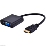 TechFlo 1080P HDMI Male to VGA Female Video Adapter Converter Built In Chipset