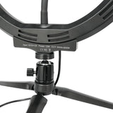 TechFlo 10 Inch LED Selfie Ring Light Phone Mount with Desktop Tripod Dimmable