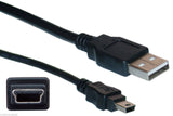 New 1m USB 2.0 Male A to B Mini 5 Pin Cable Lead XC03
