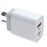 TechFlo 18W Fast Wall Charger & MFI USB Cable for iPad Air Pro Mini 2 3 4 iPod