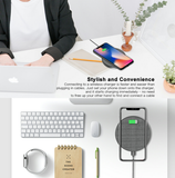 Genuine TechFlo 10W Qi Wireless Fast Charger Pad for iPhone Samsung Huawei Oppo