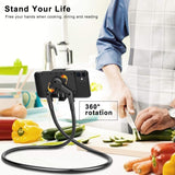 TechFlo Flexible Lazy Neck Mobile Phone Stand Bendable Holder for Smartphones