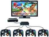 TechFlo GameCube Controller Adapter for Nintendo Wii U Switch PC USB 4 Ports