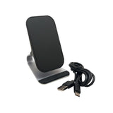 TechFlo 15W Qi Certified Fast Wireless Charger Pad Desk Stand for Smartphone