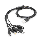 5in1 USB Charger Charging Cable for Nintendo NDSL / NDS /GameBoy Advance GBA SP