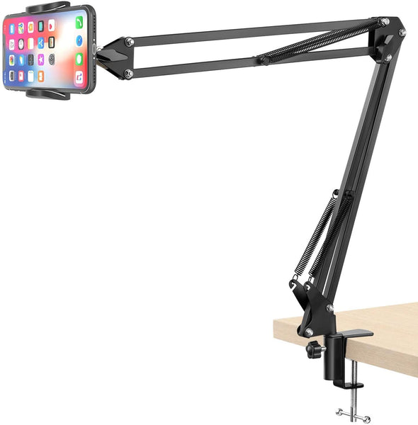 TechFlo Universal Adjustable Arm Desk Stand Flexible Mount Stand for Smartphones