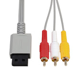 TechFlo Audio Video RCA AV Cable TV Cord for Nintendo Wii/Wii U/Wii mini Console