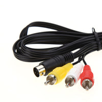 TechFlo TV AV RCA Audio & Video Cable Lead Cord Adapter for SEGA Mega Drive 2 3