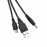TechFlo 2in1 USB Data Charging Charger Cable for Sony PSP 1000 2000 3000 SLIM