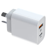 TechFlo 18W PD Wall Adapter Fast Charger & MFI Certified Cable for Apple iPhone