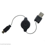 New Retractable 80cm USB 2.0 Male A to B Mini 5 Pin Cable Lead XC03