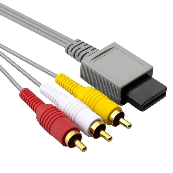 TechFlo Audio Video RCA AV Cable TV Cord for Nintendo Wii Wii U