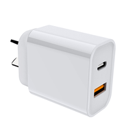 TechFlo 18W Dual Port USB C PD Wall Fast Charger for iPhone X XS 11 12 Pro Max