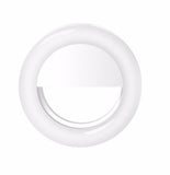 TechFlo Mini Clip-on Selfie Ring Fill Light Camera Photography for iPhone Galaxy