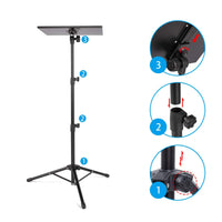 TechFlo Adjustable Notebook Laptop Projector Tripod Lectern Stand with Case
